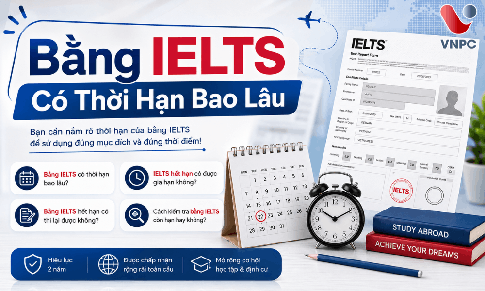 Bằng IELTS Có Thời Hạn Bao Lâu? Cập Nhật Thời Gian Hiệu Lực